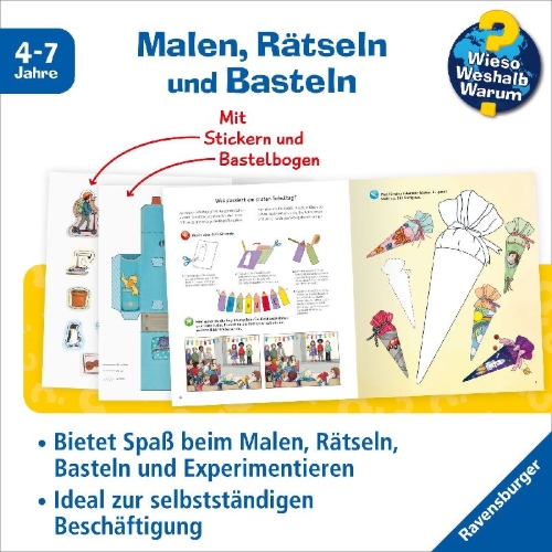 Buchcover und Innenansicht für das Buch: Wieso? Weshalb? Warum? aktiv-Heft - Schule