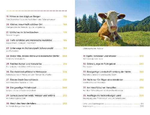 Buchcover und Innenansicht für das Buch: Wochenend & Wohnmobil Kleine Auszeiten in Deutschland