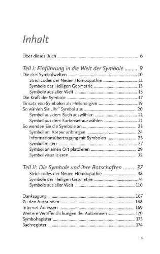 Buchcover und Innenansicht für das Buch: Heilen mit Symbolen. Die 64 wichtigsten Heilzeichen