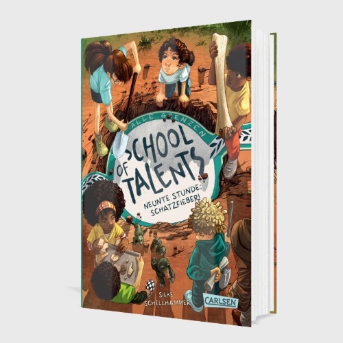 Buchcover und Innenansicht für das Buch: School of Talents 9: Neunte Stunde: Schatzfieber!