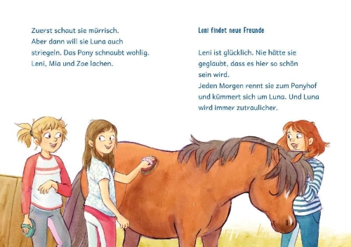 Buchcover und Innenansicht für das Buch: Ich kann lesen!: Starke Pferdeabenteuer zum ersten Lesen