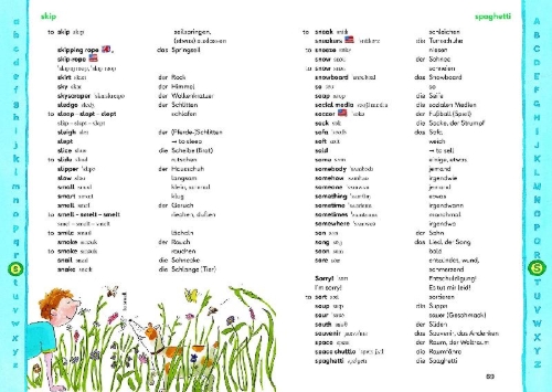 Buchcover und Innenansicht für das Buch: Das Grundschulwörterbuch Englisch