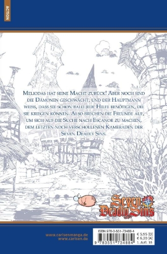 Buchcover und Innenansicht für das Buch: Nanatsu no Taizai