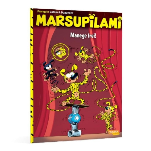 Buchcover und Innenansicht für das Buch: Marsupilami 16: Tous en piste