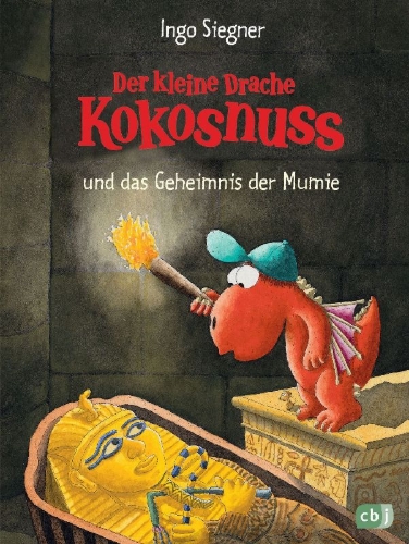 Buchcover und Innenansicht für das Buch: Der kleine Drache Kokosnuss 13 und das Geheimnis der Mumie