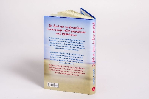 Buchcover und Innenansicht für das Buch: Die Füße im Sand, die Nase im Wind