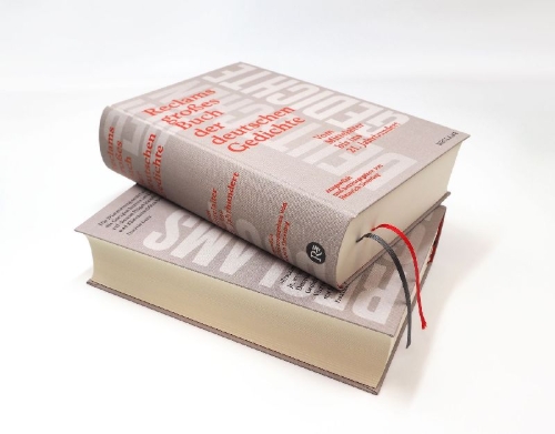 Buchcover und Innenansicht für das Buch: Reclams großes Buch der deutschen Gedichte. Vom Mittelalter bis ins 21. Jahrhundert