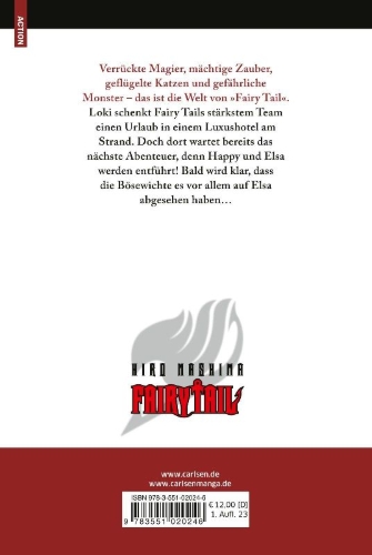 Buchcover und Innenansicht für das Buch: Fairy Tail