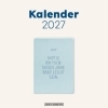 Buchcover und Innenansicht für das Buch: Terminplaner Lederlook 2027 Hellblau