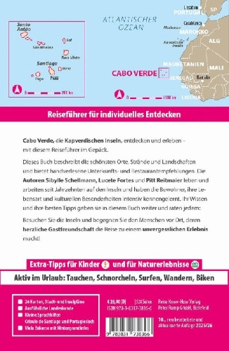 Buchcover und Innenansicht für das Buch: Reise Know-How Reiseführer Cabo Verde - Kapverdische Inseln