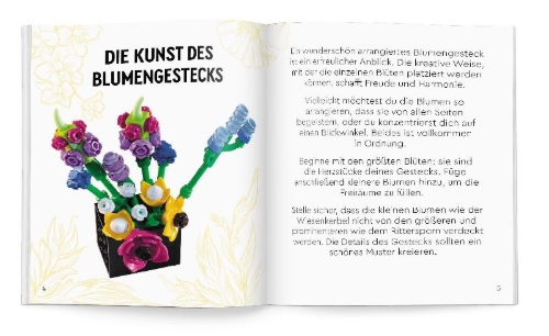 Buchcover und Innenansicht für das Buch: LEGO® Botanical Collection - Wiesenblumen