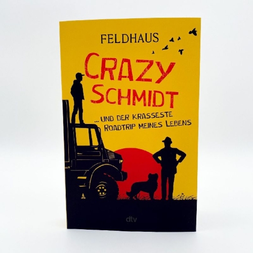 Buchcover und Innenansicht für das Buch: Crazy Schmidt ... und der krasseste Roadtrip meines Lebens