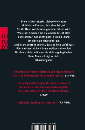 Buchcover und Innenansicht für das Buch: Totenfrau - Die Rache