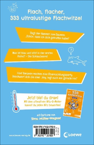 Buchcover und Innenansicht für das Buch: 333 Flachwitze