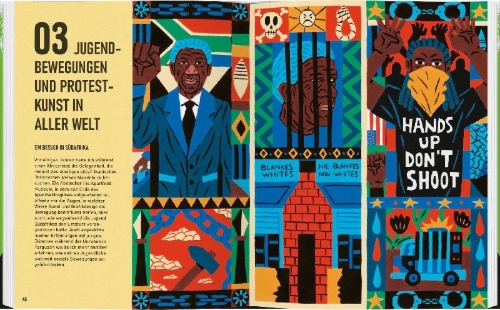 Buchcover und Innenansicht für das Buch: Art of Protest