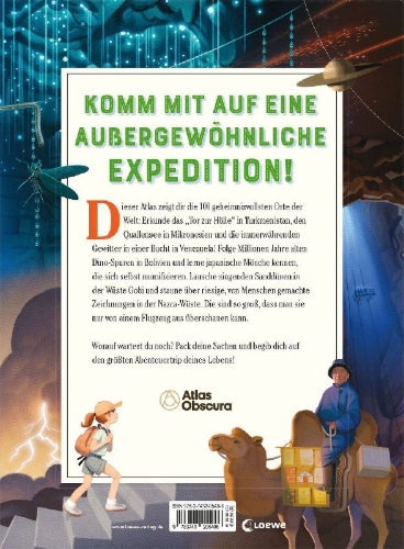 Buchcover und Innenansicht für das Buch: Atlas Obscura Kids