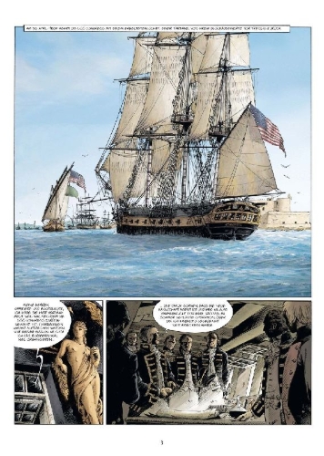 Buchcover und Innenansicht für das Buch: USS Constitution. Band 3