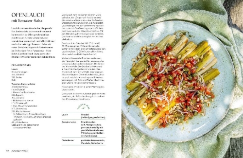Buchcover und Innenansicht für das Buch: Jeden Tag Gemüse