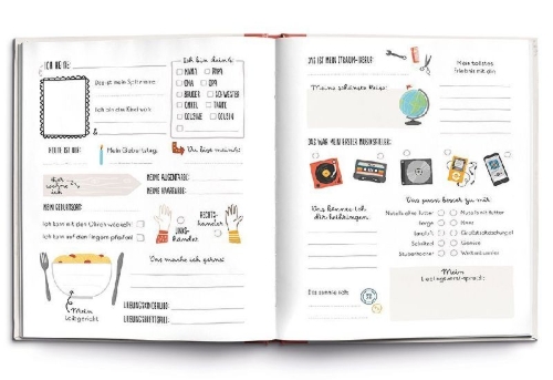 Buchcover und Innenansicht für das Buch: Meine Familie in einem Buch
