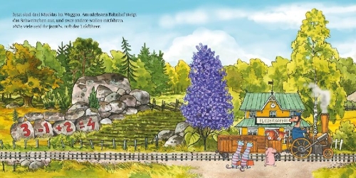 Buchcover und Innenansicht für das Buch: Muckletåget