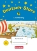 Buchcover und Innenansicht für das Buch: Deutsch-Stars 4. Schuljahr. Lesetraining