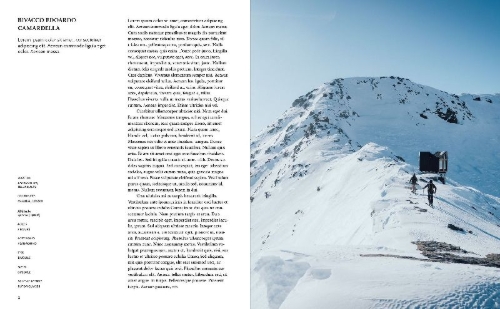 Buchcover und Innenansicht für das Buch: Alpine Refuges