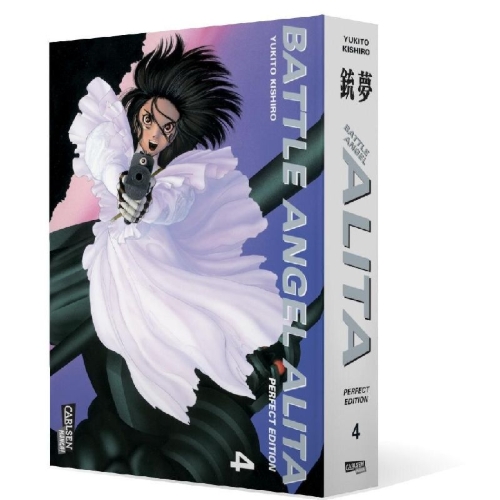 Buchcover und Innenansicht für das Buch: Battle Angel Alita - Perfect Edition 4