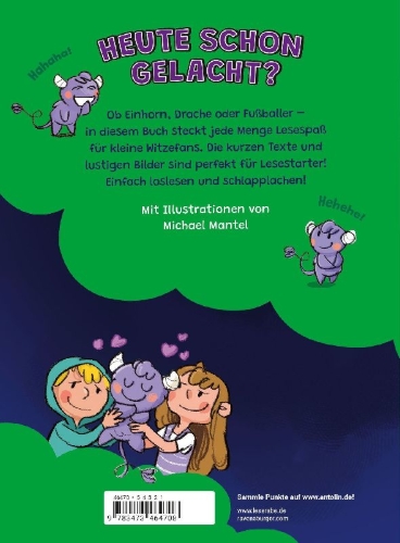 Buchcover und Innenansicht für das Buch: Mega witzig! Die besten Witze für Erstleser