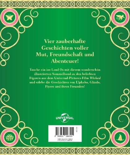 Buchcover und Innenansicht für das Buch: I am Elphaba; I am Glinda; I am Fiyero; We are Shiz