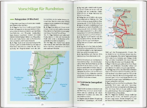 Buchcover und Innenansicht für das Buch: DUMONT Reise-Handbuch Reiseführer Argentinien