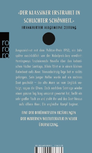 Buchcover und Innenansicht für das Buch: The Old Man and the Sea