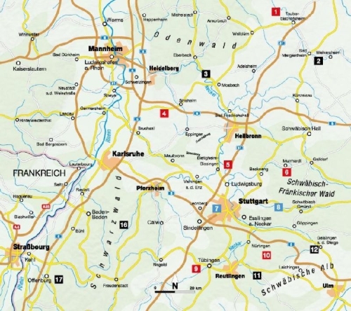 Buchcover und Innenansicht für das Buch: Die Wander-Bucket-List Baden-Württemberg