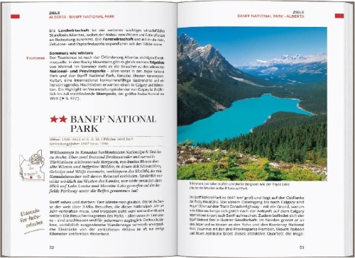 Buchcover und Innenansicht für das Buch: Baedeker Reiseführer Kanada Westen