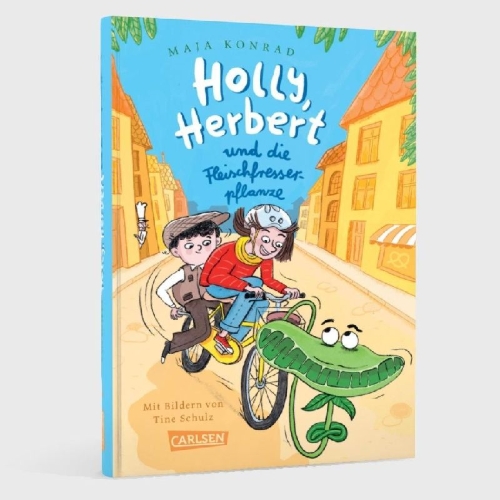Buchcover und Innenansicht für das Buch: Holly, Herbert und die Fleischfresserpflanze