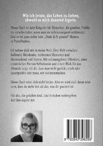 Buchcover und Innenansicht für das Buch: Humor hilft heilen (nicht)