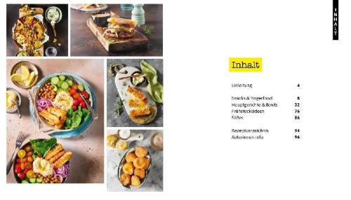 Buchcover und Innenansicht für das Buch: Airfryer für Studierende