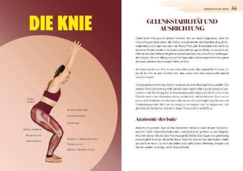 Buchcover und Innenansicht für das Buch: Easy Yoga-Anatomie