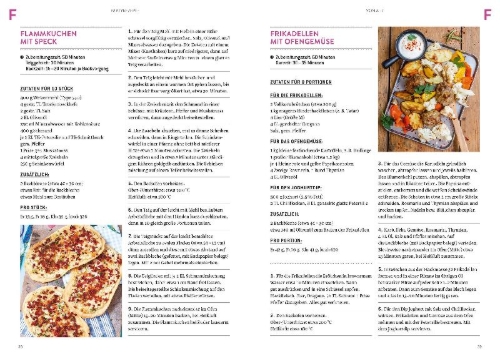 Buchcover und Innenansicht für das Buch: Partyrezepte von A-Z