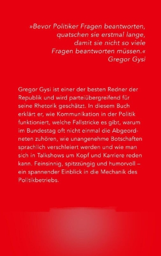Buchcover und Innenansicht für das Buch: Was Politiker nicht sagen