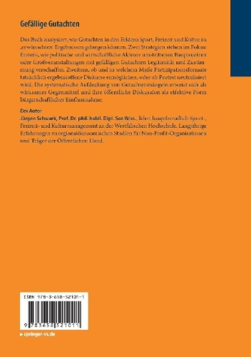 Buchcover und Innenansicht für das Buch: Gefällige Gutachten