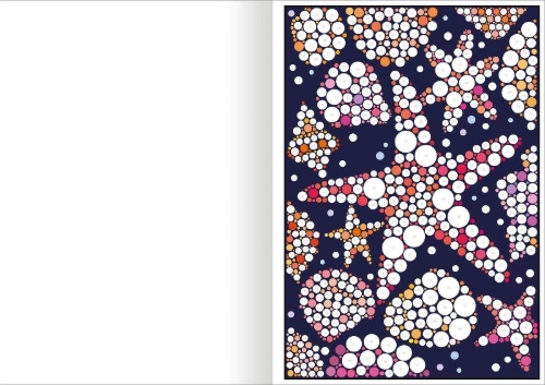 Buchcover und Innenansicht für das Buch: Stickern nach Zahlen - Wunderbare Natur