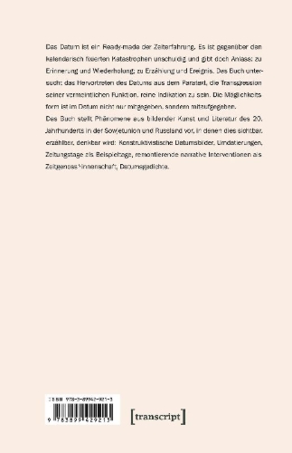Buchcover und Innenansicht für das Buch: Datumskunst