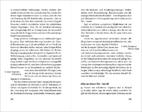 Buchcover und Innenansicht für das Buch: Das beste Europa aller Zeiten