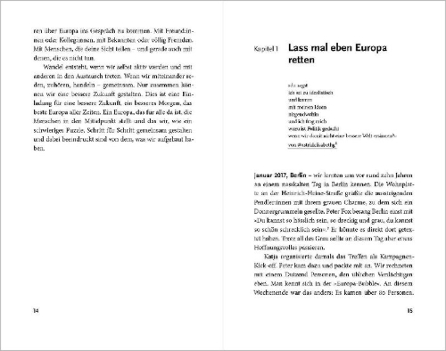 Buchcover und Innenansicht für das Buch: Das beste Europa aller Zeiten