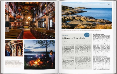 Buchcover und Innenansicht für das Buch: DUMONT Bildatlas Schweden Süden, Stockholm