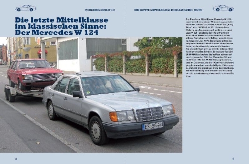 Buchcover und Innenansicht für das Buch: Mercedes-Benz W 124