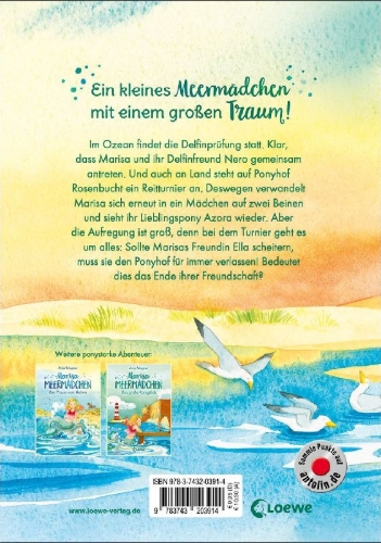 Buchcover und Innenansicht für das Buch: Marisa Meermädchen (Band 3) - Eine ponystarke Freundschaft