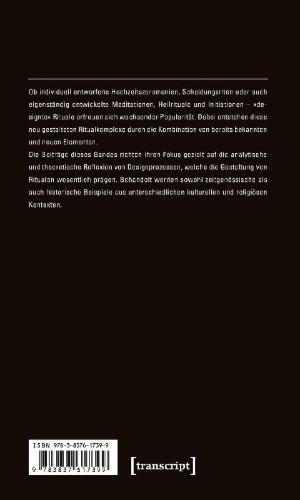 Buchcover und Innenansicht für das Buch: Ritualdesign