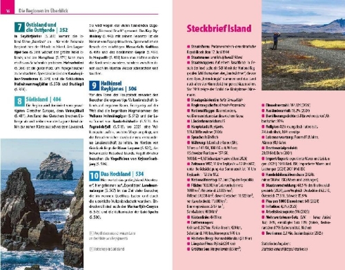 Buchcover und Innenansicht für das Buch: Reise Know-How Reiseführer Island