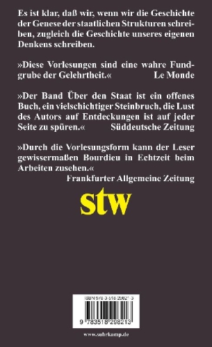 Buchcover und Innenansicht für das Buch: Sur l'état. Cours au Collège de France (1989-1992)